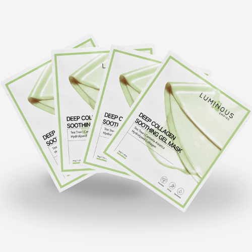 Tea Tree Soothing Deep Collagen Hydrogel Mask – 4 Pack