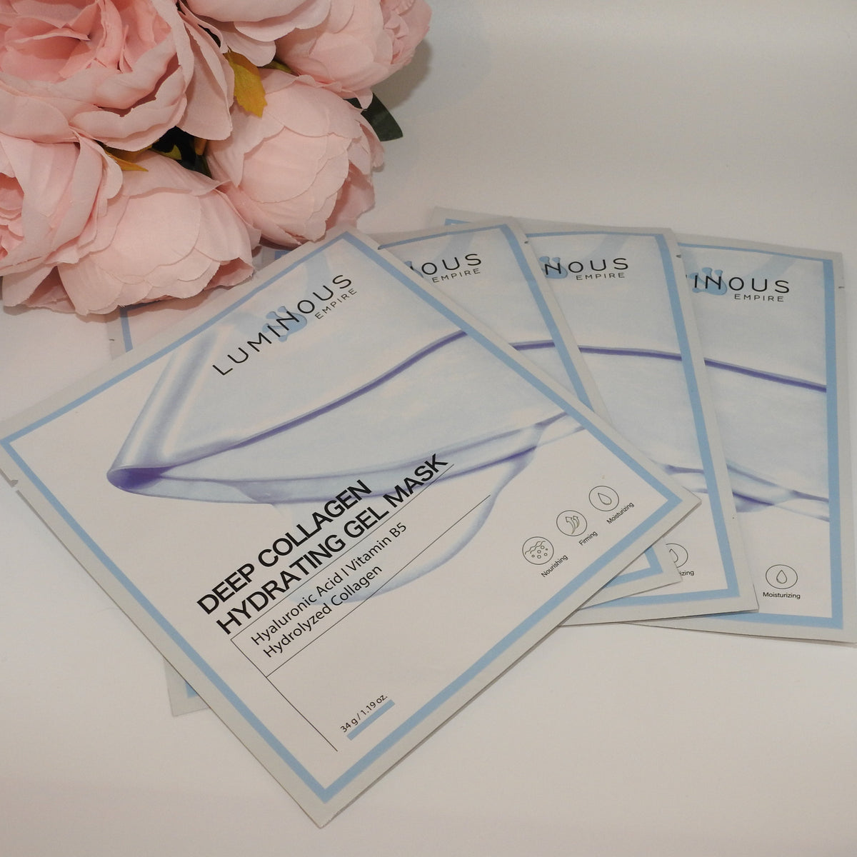 HA Vitamin B5 Hydrating Face Mask – 4 Pack