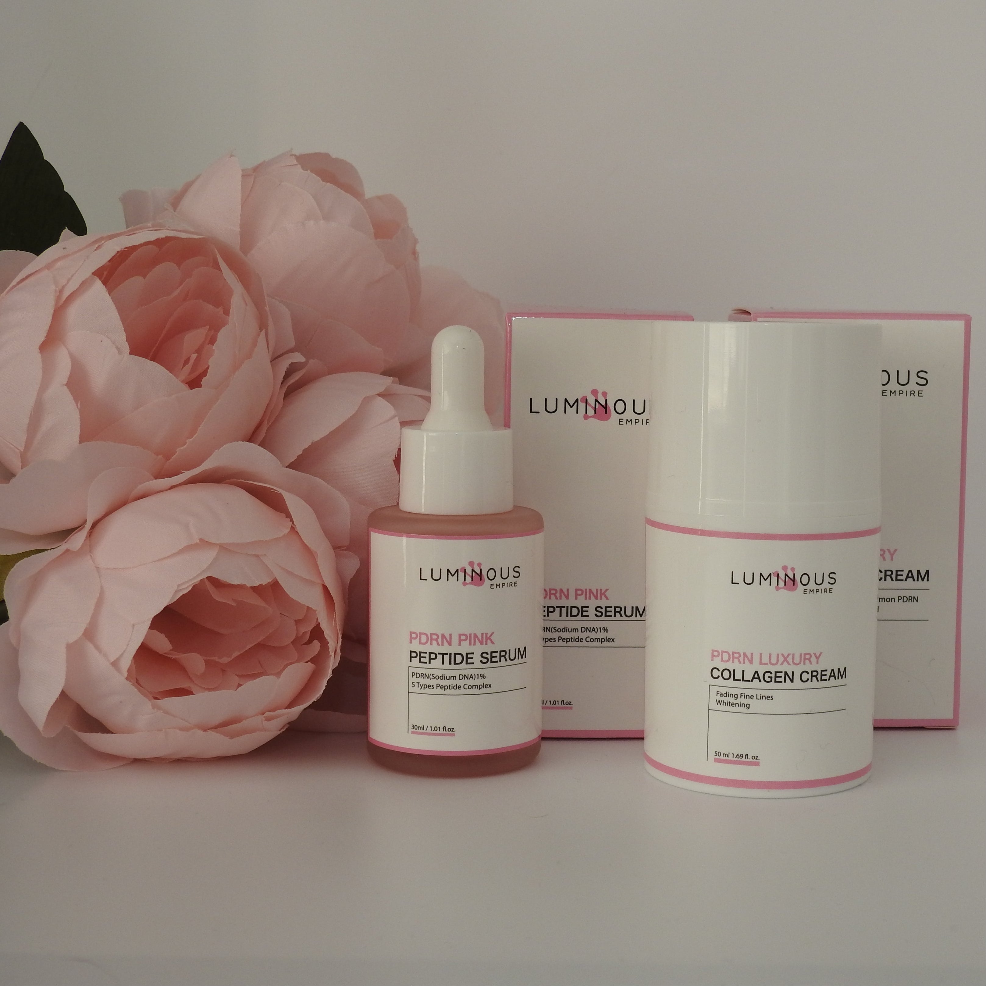 Korean Skincare - PDRN Pink Peptide Serum - Collagen cream