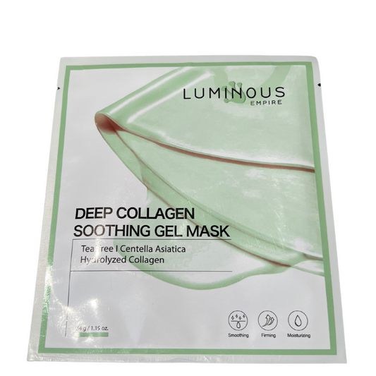 Luminous Deep Collagen Soothing Gel Mask packaging on a white background